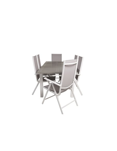 Matgrupp Albany med Break matstolar, 152 × 90 cm