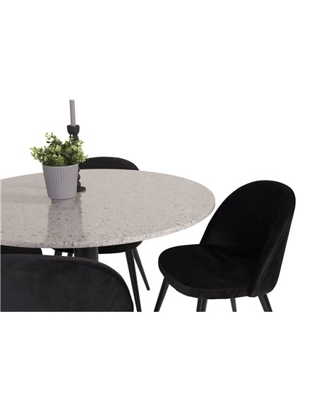 Matgrupp Razzia med Velvet matstolar