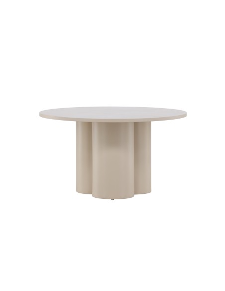 Runt soffbord Olivia, Ø80 cm, Beige