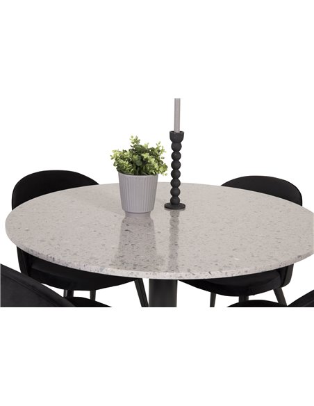 Matgrupp Razzia med Velvet matstolar