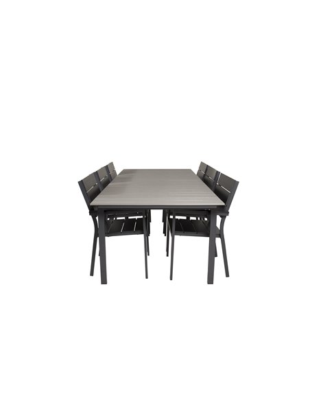 Matgrupp Levels med Levels matstolar, 224 × 100 cm