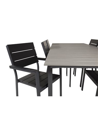 Matgrupp Levels med Levels matstolar, 224 × 100 cm