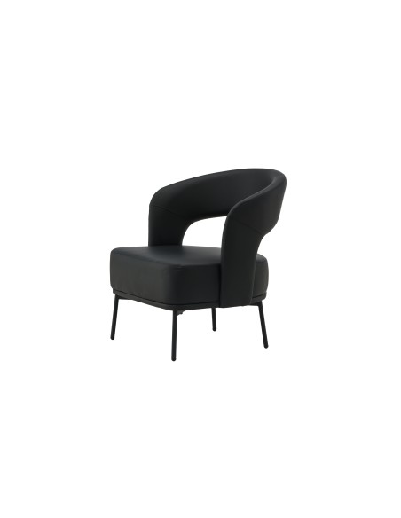 Fåtölj Mundo, 75 × 71 cm, Svart