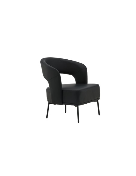Fåtölj Mundo, 75 × 71 cm, Svart