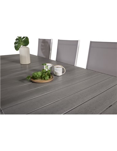 Matgrupp Levels med Break matstolar, 229 × 100 cm