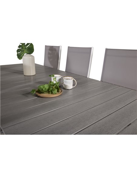 Matgrupp Levels med Break matstolar, 229 × 100 cm