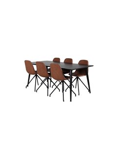 Matgrupp Dipp med Polar matstolar, 180 × 90 cm 2
