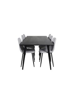 Matgrupp Dipp med Polar matstolar, 180 × 90 cm