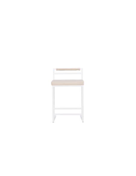 Barstol Opelika, Beige/Vit