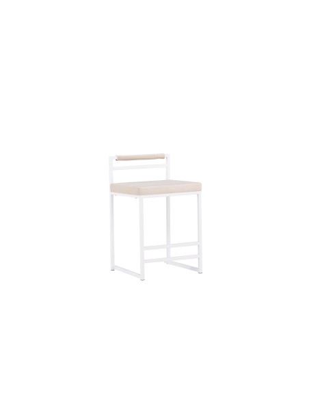 Barstol Opelika, Beige/Vit