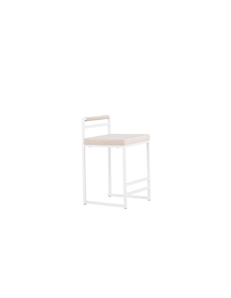 Barstol Opelika, Beige/Vit