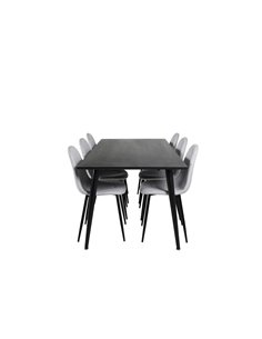Matgrupp Dipp med Polar matstolar, 180 × 90 cm