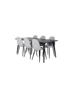 Matgrupp Dipp med Polar matstolar, 180 × 90 cm 2