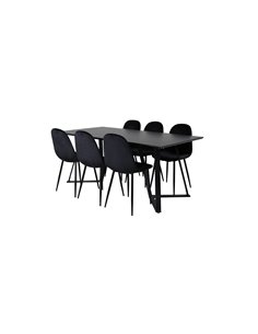 Matgrupp Marina med Polar matstolar, 180 × 90 cm 2