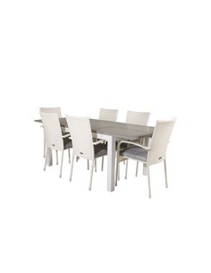 Matgrupp Albany med Anna matstolar, 152 × 90 cm 2