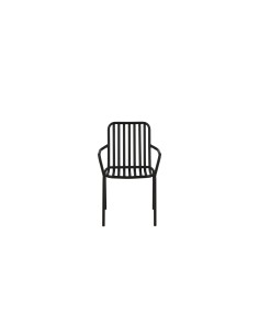 Matstol Peking, Svart/Offwhite