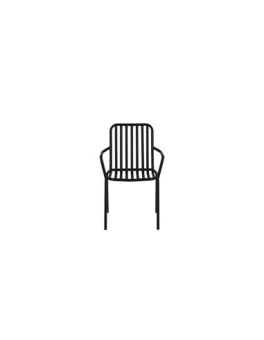 Matstol Peking, Svart/Offwhite