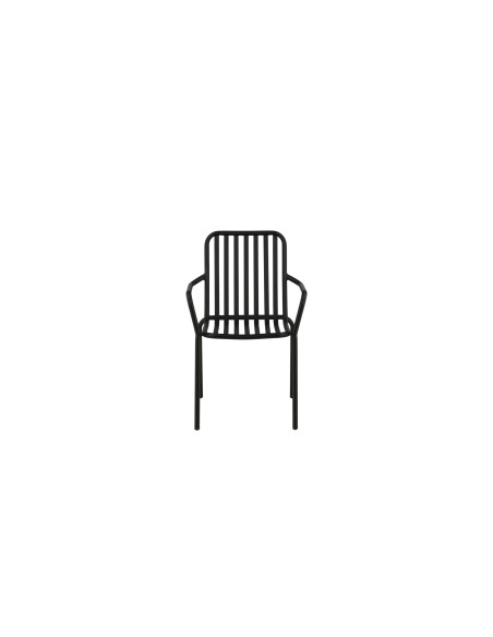 Matstol Peking, Svart/Offwhite