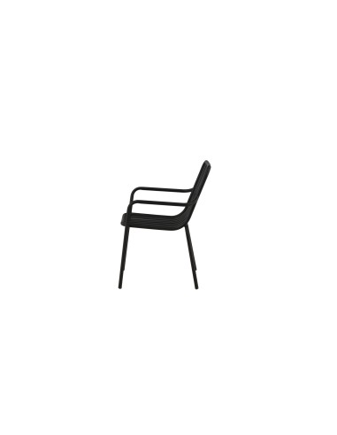 Matstol Peking, Svart/Offwhite