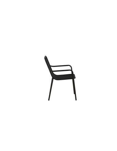 Matstol Peking, Svart/Offwhite