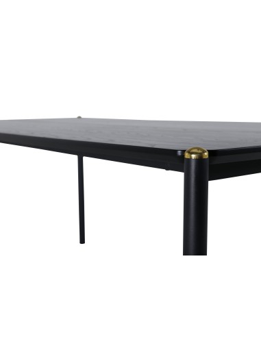 Matbord Pelle, 190 × 90 cm, Svart