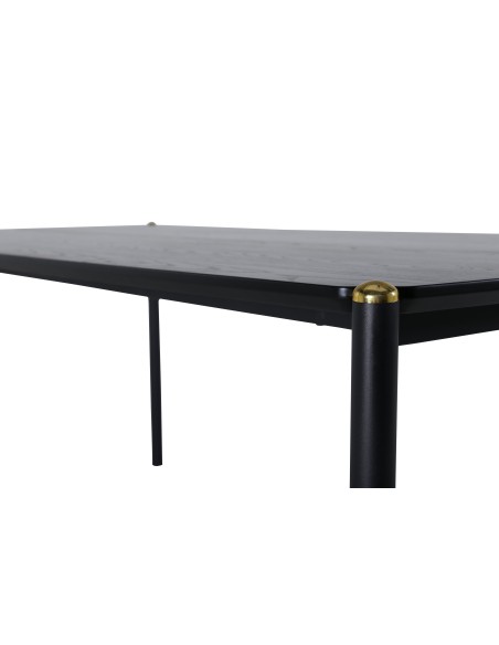 Matbord Pelle, 190 × 90 cm, Svart