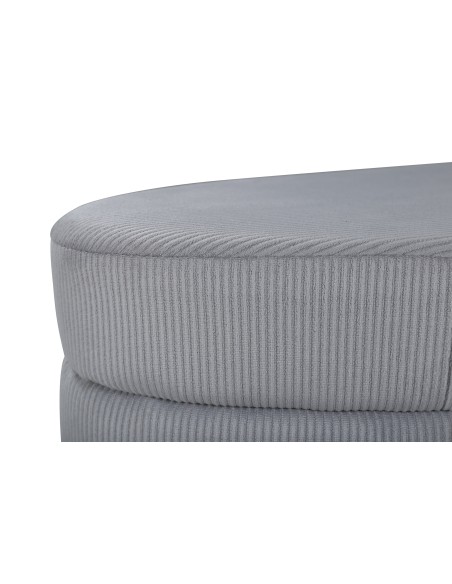 Fåtölj Otto Ottoman, 100 × 40 cm, Grå