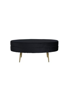 Fåtölj Otto Ottoman, 100 × 40 cm, Svart