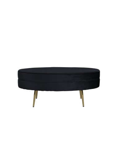Fåtölj Otto Ottoman, 100 × 40 cm, Svart