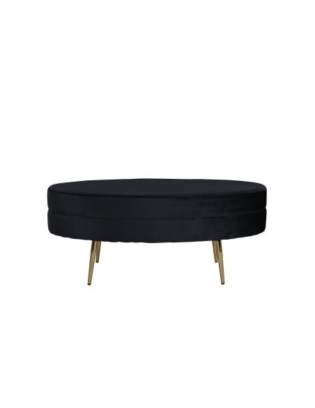 Fåtölj Otto Ottoman, 100 × 40 cm, Svart