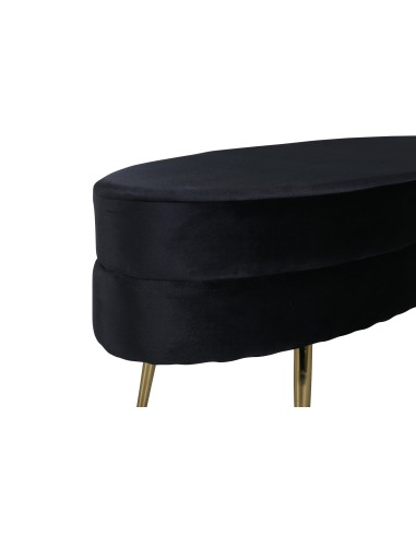 Fåtölj Otto Ottoman, 100 × 40 cm, Svart