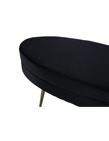 Fåtölj Otto Ottoman, 100 × 40 cm, Svart