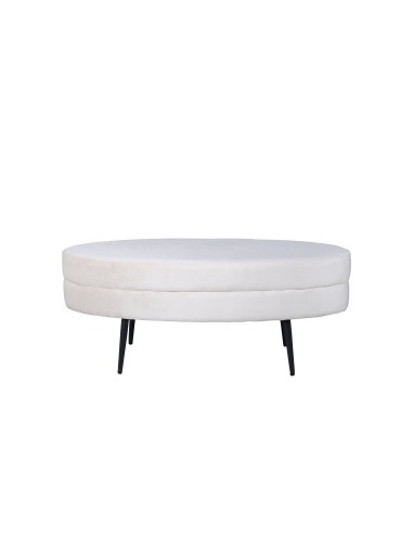 Fåtölj Otto Ottoman, 100 × 40 cm, Vit