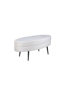 Fåtölj Otto Ottoman, 100 × 40 cm, Vit 2