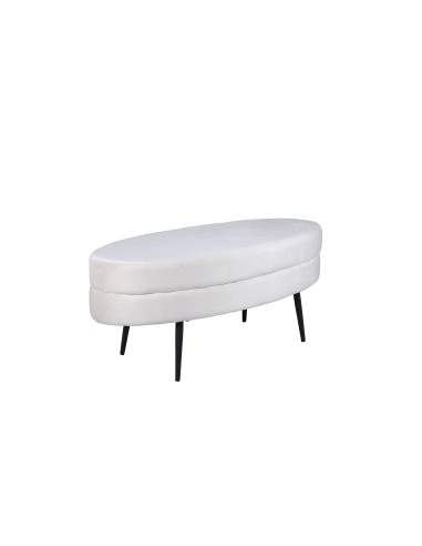 Fåtölj Otto Ottoman, 100 × 40 cm, Vit