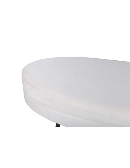 Fåtölj Otto Ottoman, 100 × 40 cm, Vit