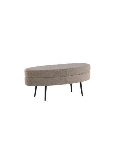 Fåtölj Otto Ottoman, 100 × 40 cm, Greige