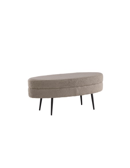 Fåtölj Otto Ottoman, 100 × 40 cm, Greige