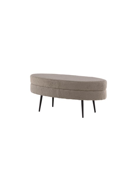 Fåtölj Otto Ottoman, 100 × 40 cm, Greige