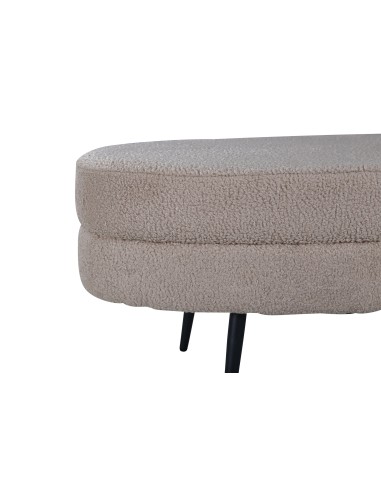 Fåtölj Otto Ottoman, 100 × 40 cm, Beige