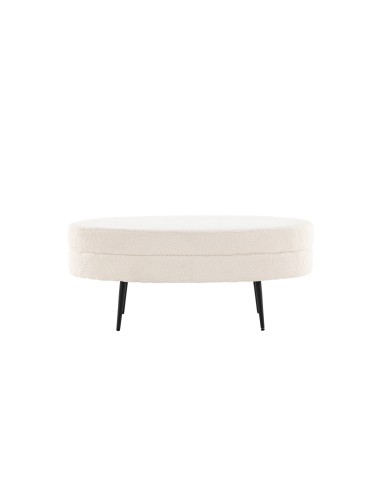 Fåtölj Otto Ottoman, 100 × 40 cm, Vit