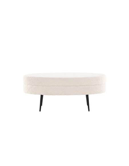 Fåtölj Otto Ottoman, 100 × 40 cm, Vit