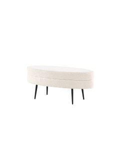 Fåtölj Otto Ottoman, 100 × 40 cm, Vit 2