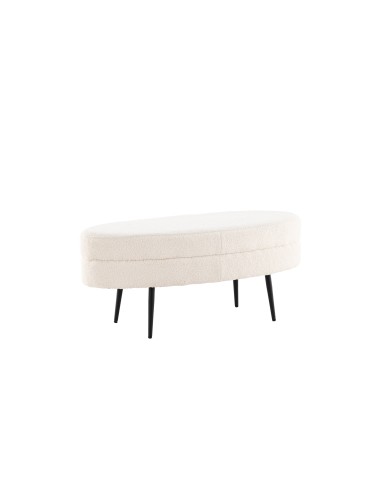 Fåtölj Otto Ottoman, 100 × 40 cm, Vit