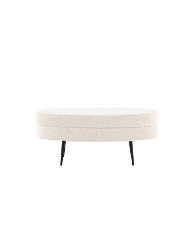 Fåtölj Otto Ottoman, 100 × 40 cm, Vit