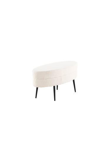 Fåtölj Otto Ottoman, 100 × 40 cm, Vit