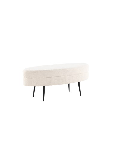 Fåtölj Otto Ottoman, 100 × 40 cm, Vit