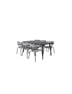 Matgrupp Dipp med Arrow matstolar, 180 × 90 cm 2