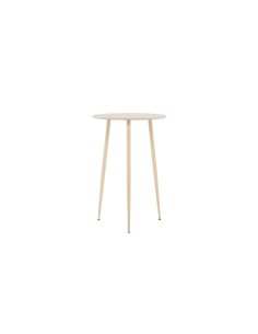 Matbord Plaza, Ø70 cm, Vitlaserad