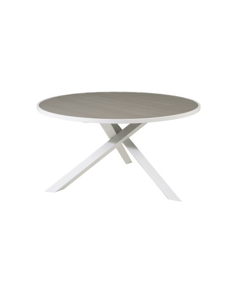 Runt matbord Parma, Ø140 cm, Vit